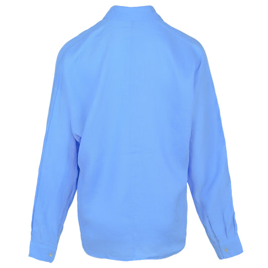 Load image into Gallery viewer, Blue Crashed Linen Shirt - Top
