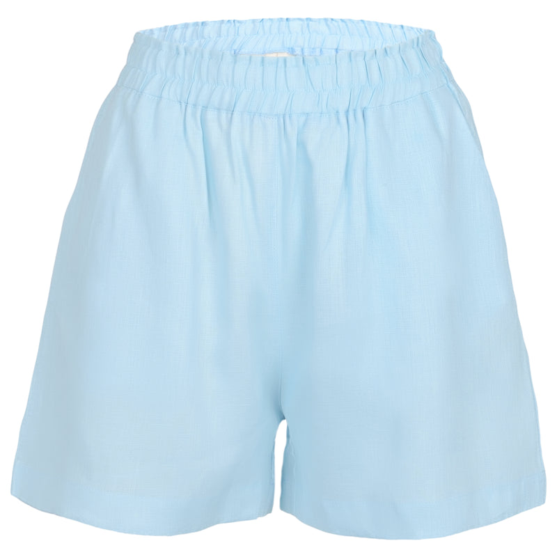 Light Blue Linen Shorts