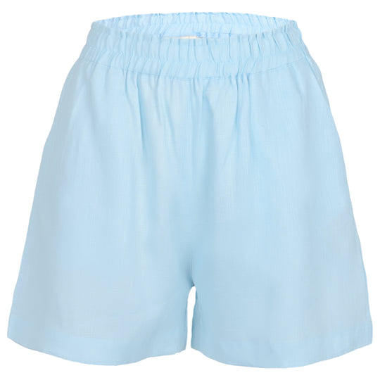 Load image into Gallery viewer, Light Blue Linen Shorts - Shorts
