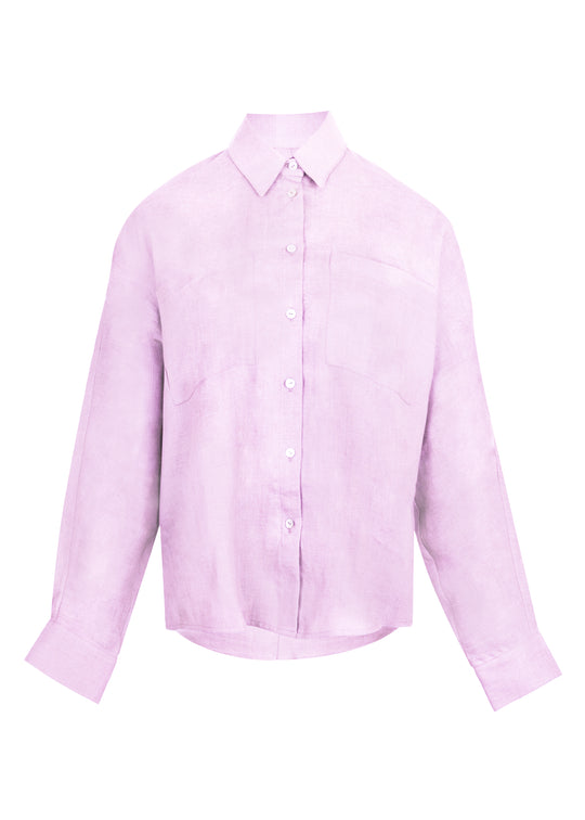 Light Pink Linen Shirt
