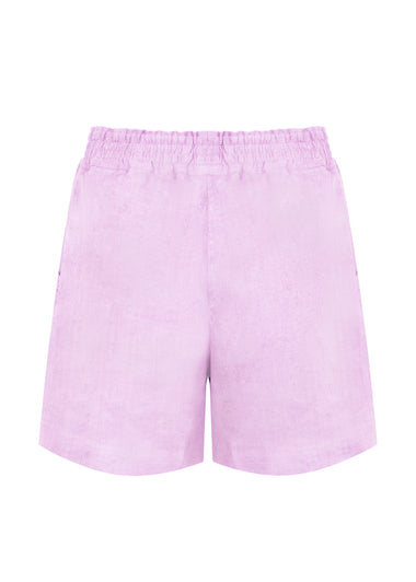 Light Pink Linen Shorts
