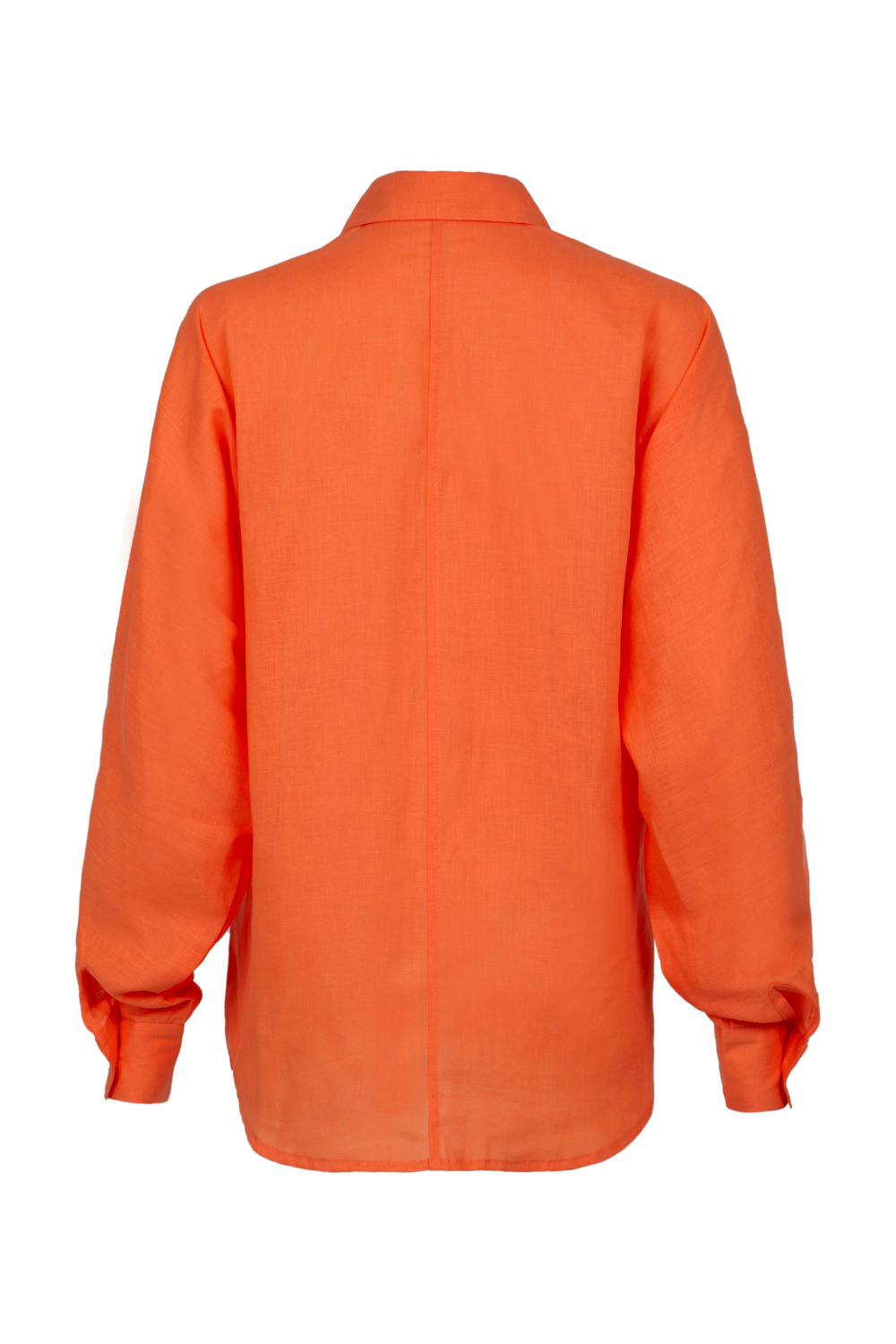 Load image into Gallery viewer, Neon Orange Linen Shirt
