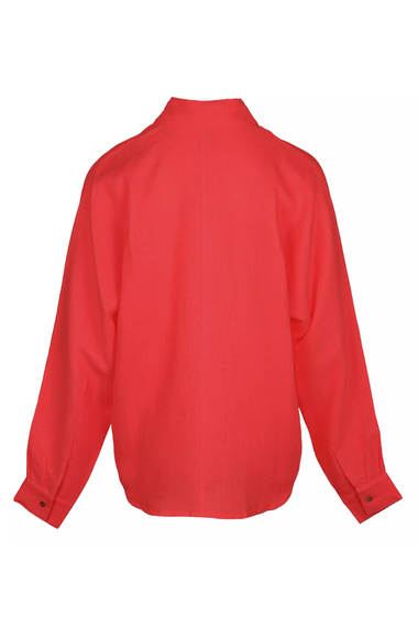 Red Linen Shirt