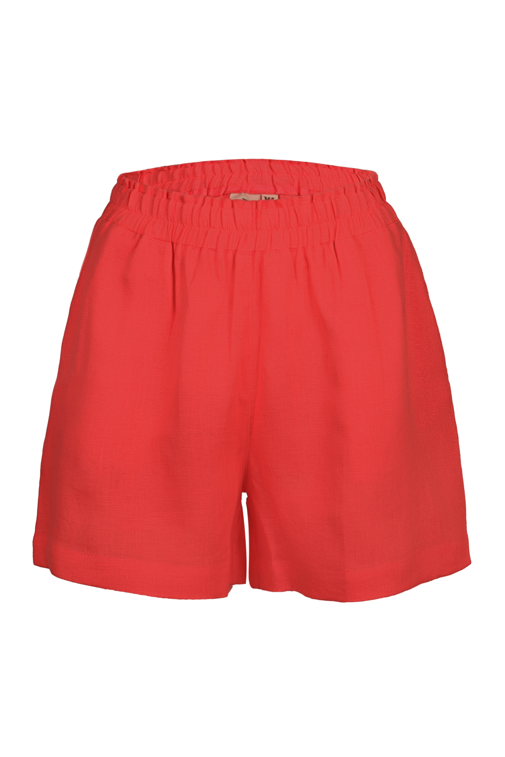 Red Linen Shorts