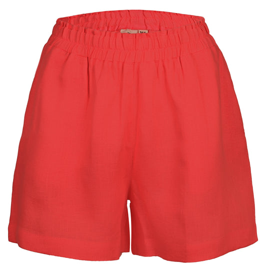 Load image into Gallery viewer, Red Linen Shorts - Shorts
