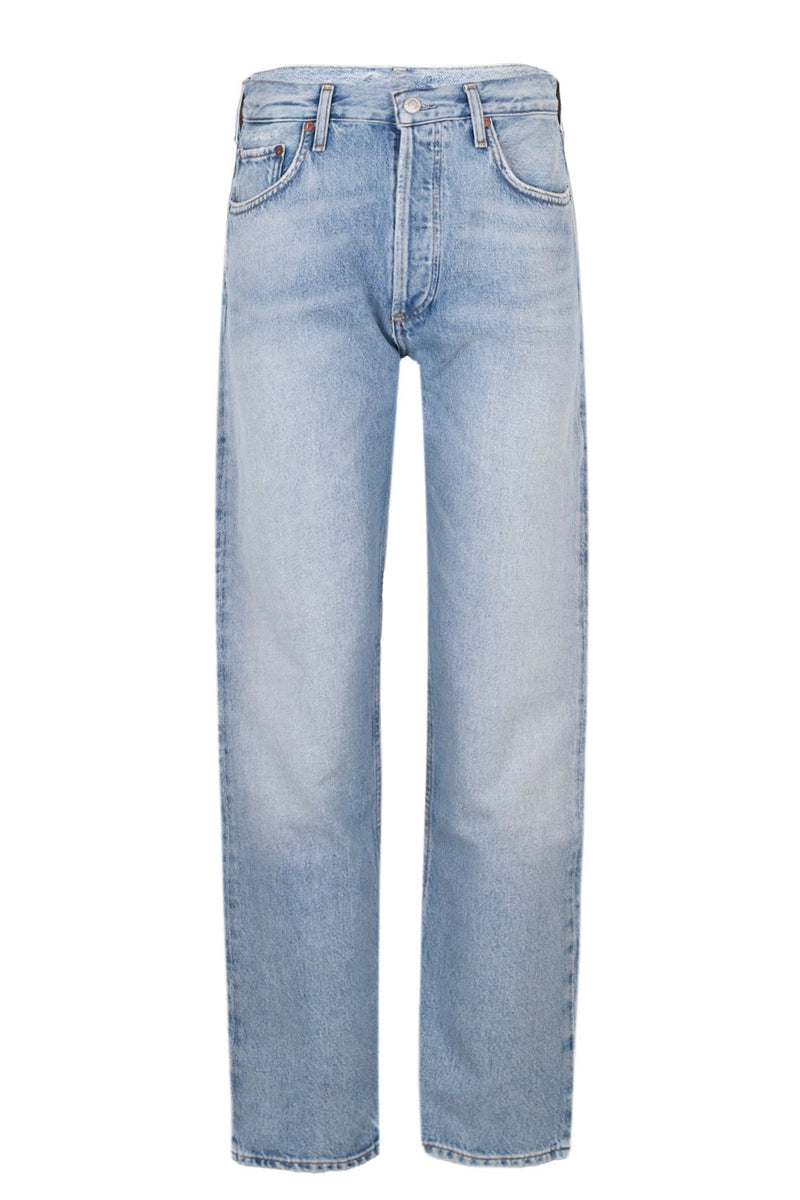 90's Pinch Waist High Rise Staright In Addition