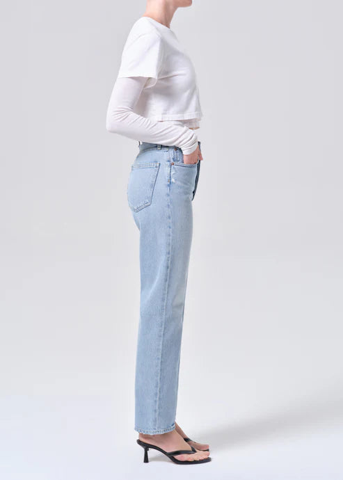 Load image into Gallery viewer, 90&amp;#39;s Pinch Waist High Rise Staright In Addition

