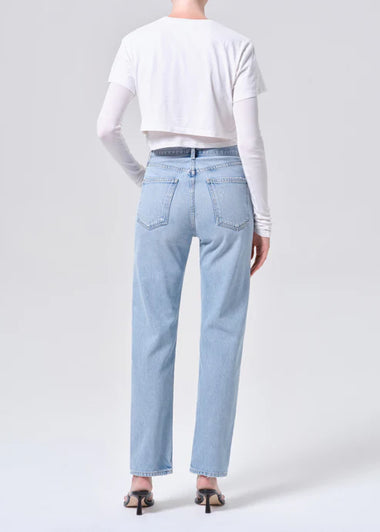 90's Pinch Waist High Rise Staright In Addition