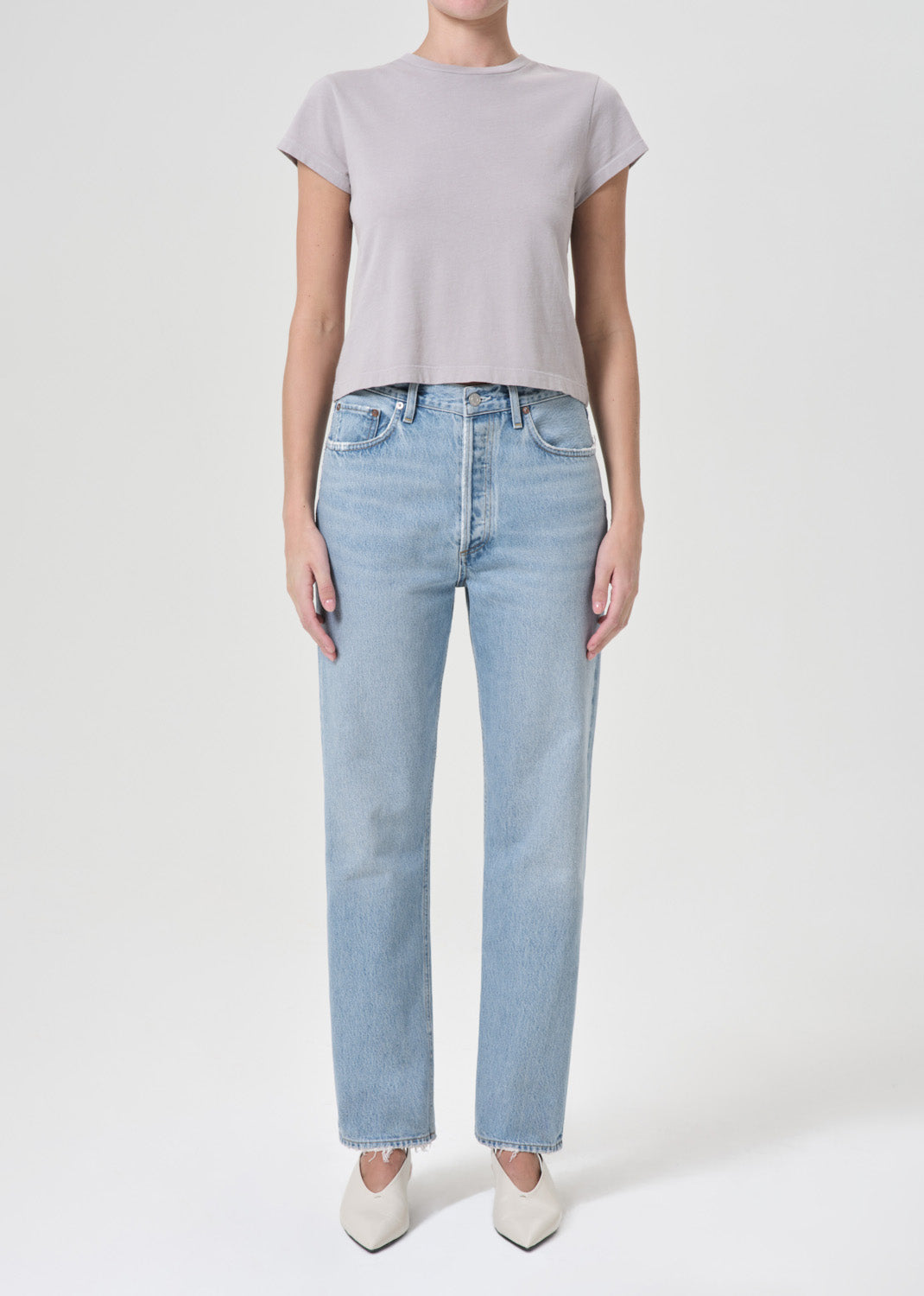 Load image into Gallery viewer, 90’s Pinch Waist In High Rise Straight Force - Bottoms
