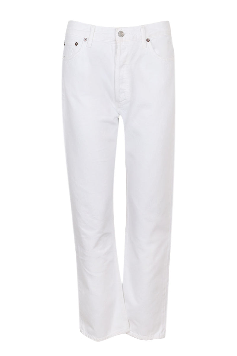 90's Pinch Waist In High Rise Straight Marshmallow