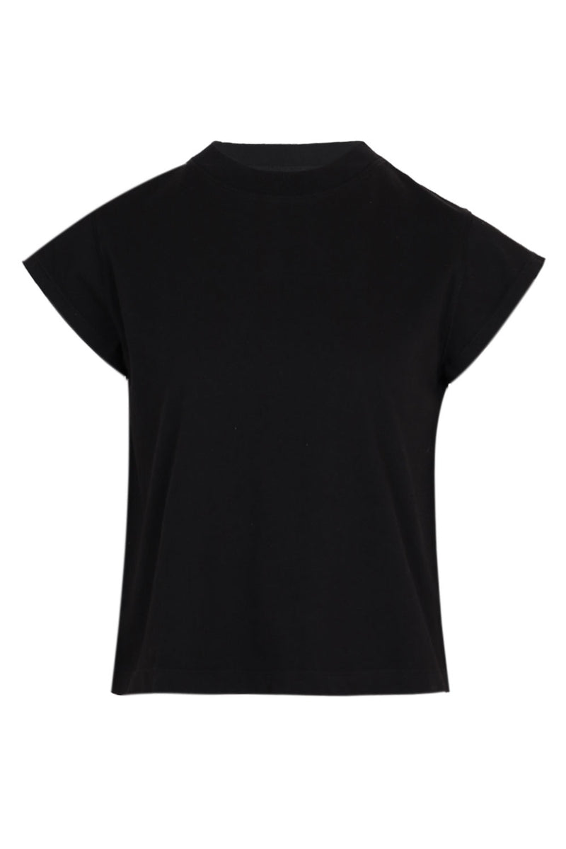 Womens Black Crew Neck T Shirt - Bryce Tee In Black