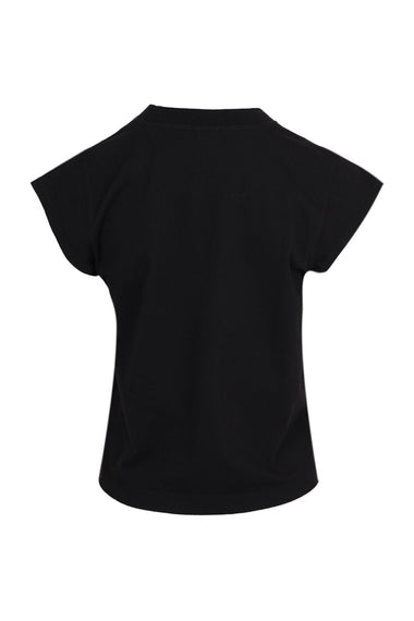 Womens Black Crew Neck T Shirt - Bryce Tee In Black