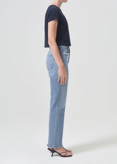 High Rise Stovepipe In Quiver - Bottoms