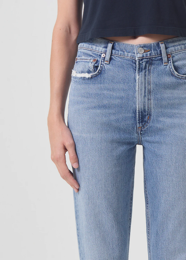 High Rise Stovepipe In Quiver - Bottoms