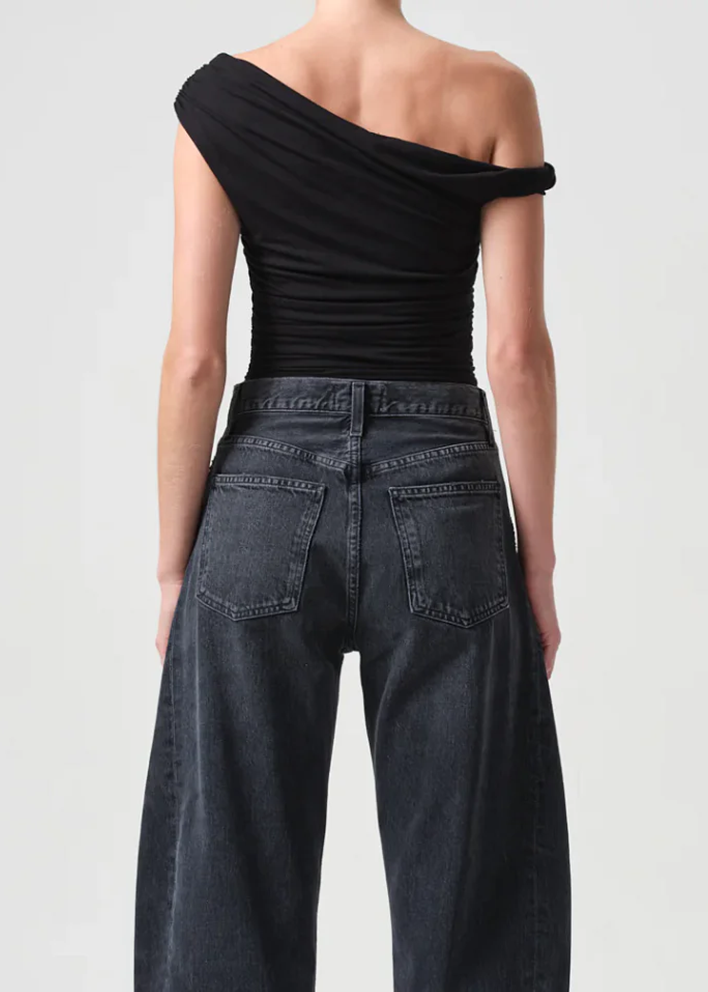 Load image into Gallery viewer, Hilma Twist Sleeve Bodysuit Black - Top
