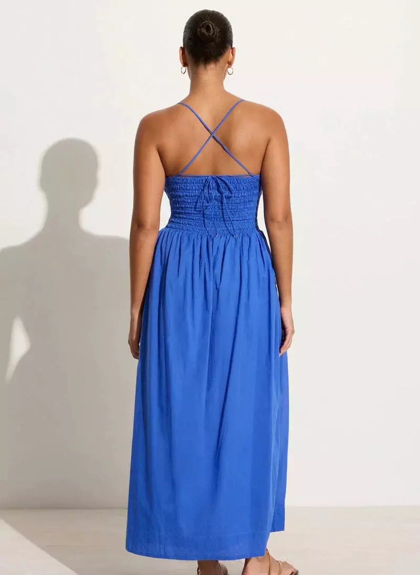 Load image into Gallery viewer, Agolde Midi Dress Sicilian Blue - Dress
