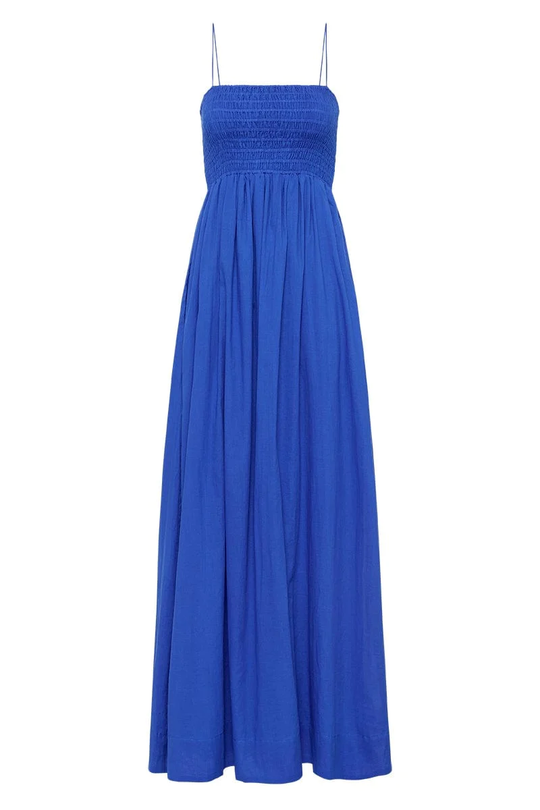 Agolde Midi Dress Sicilian Blue