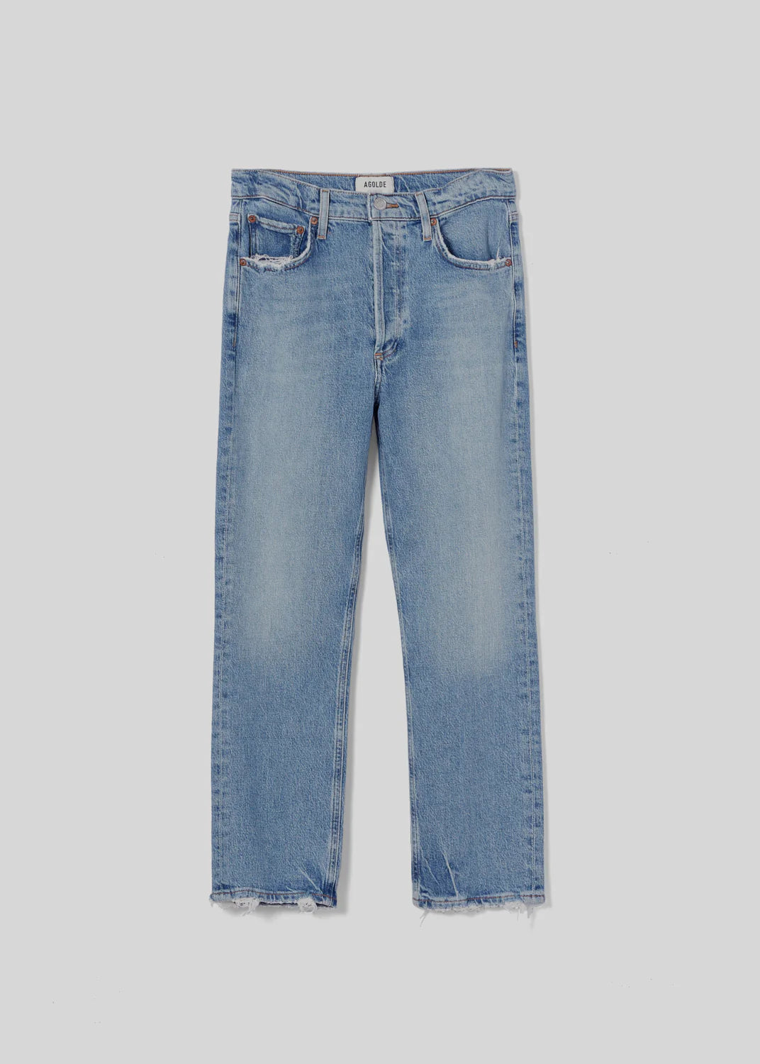 Load image into Gallery viewer, Riley High Rise Straight Crop In Quiver - Bottoms
