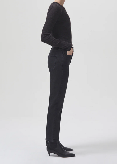 Riley High Rise Long Straight In Panoramic - Bottoms