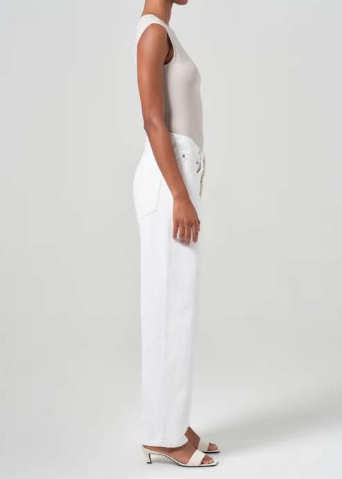 V-Waist Baggy In Milkshake
