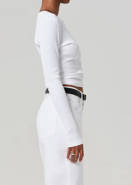 Varra Henley Top White