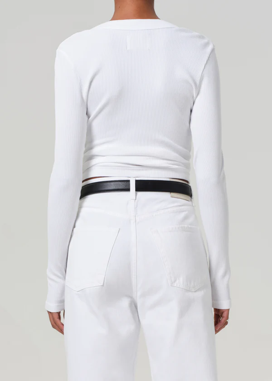 Varra Henley Top White