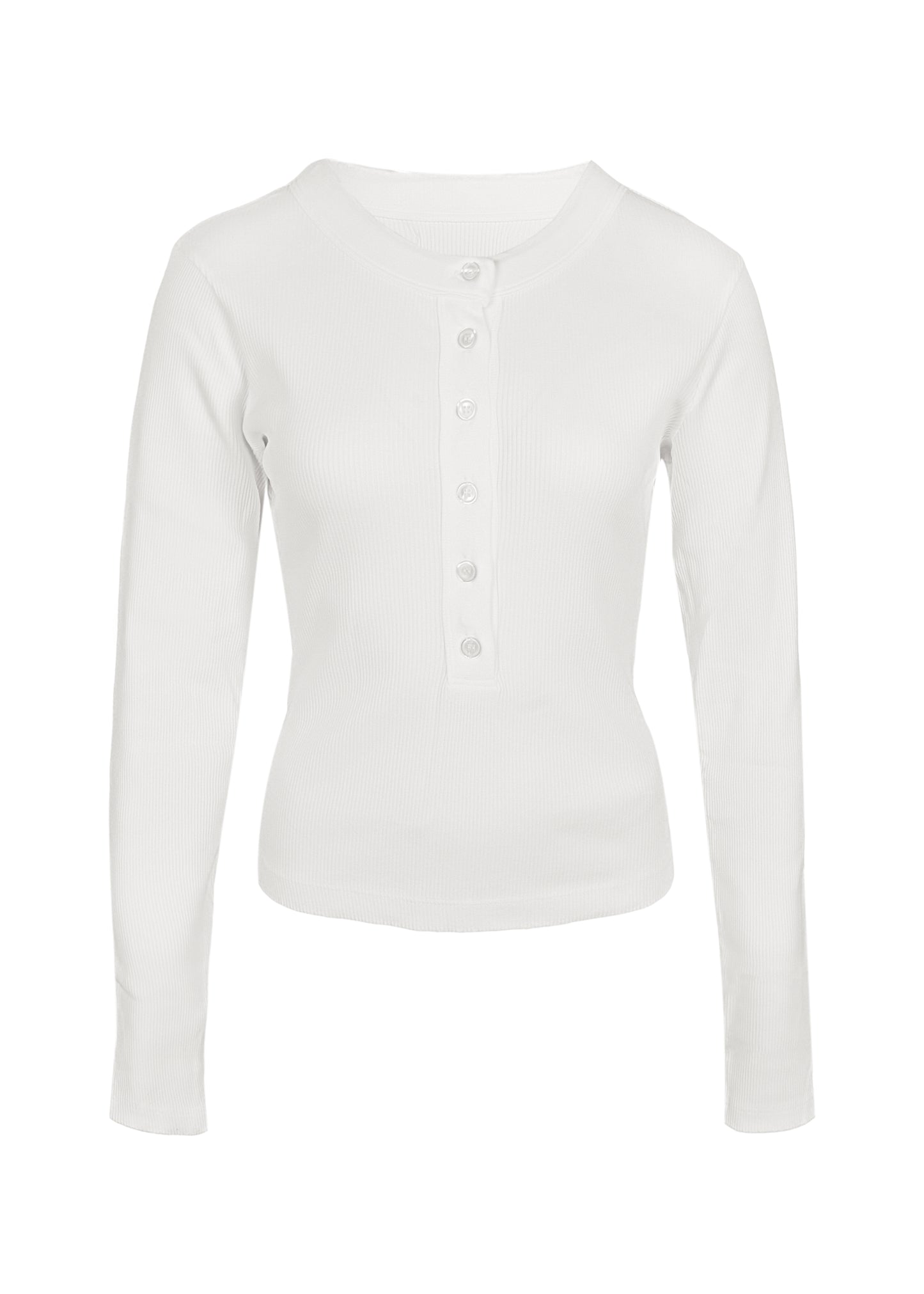 Load image into Gallery viewer, Varra Henley Top White
