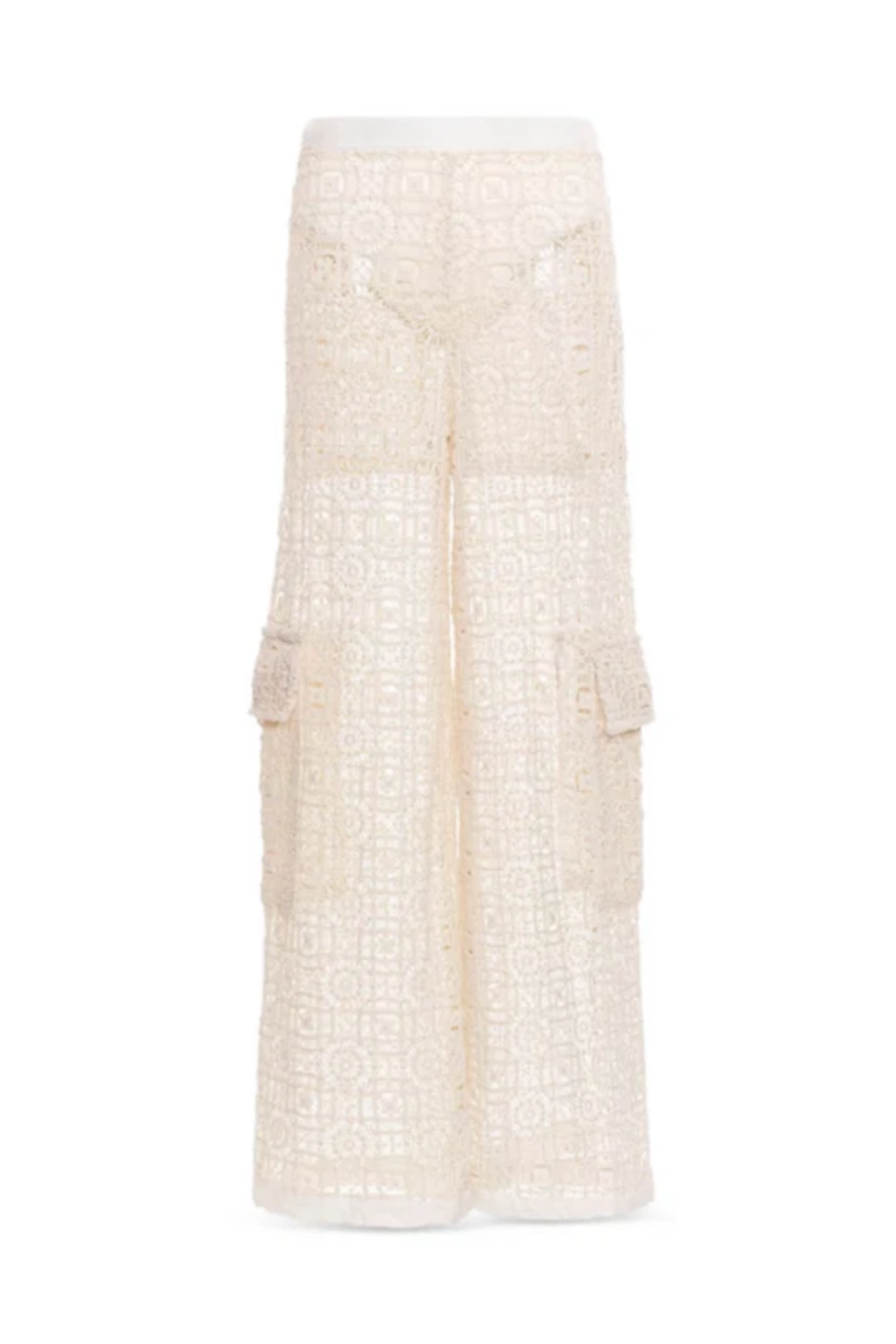 Load image into Gallery viewer, Jardim Maca Crochet Trousers
