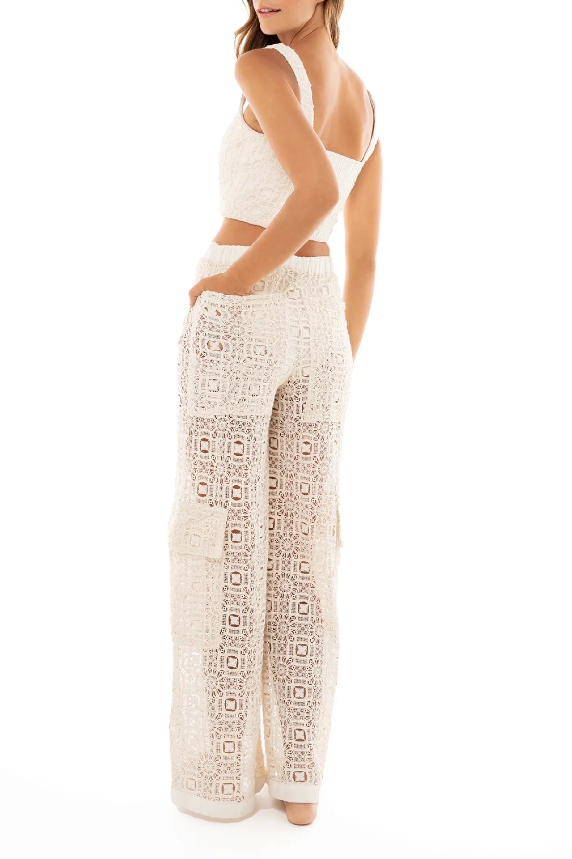 Load image into Gallery viewer, Jardim Kosia Crop Top Beige - Top
