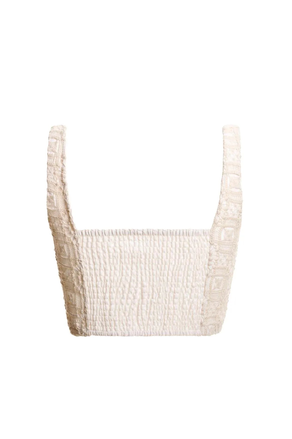 Load image into Gallery viewer, Jardim Kosia Crop Top Beige - Top
