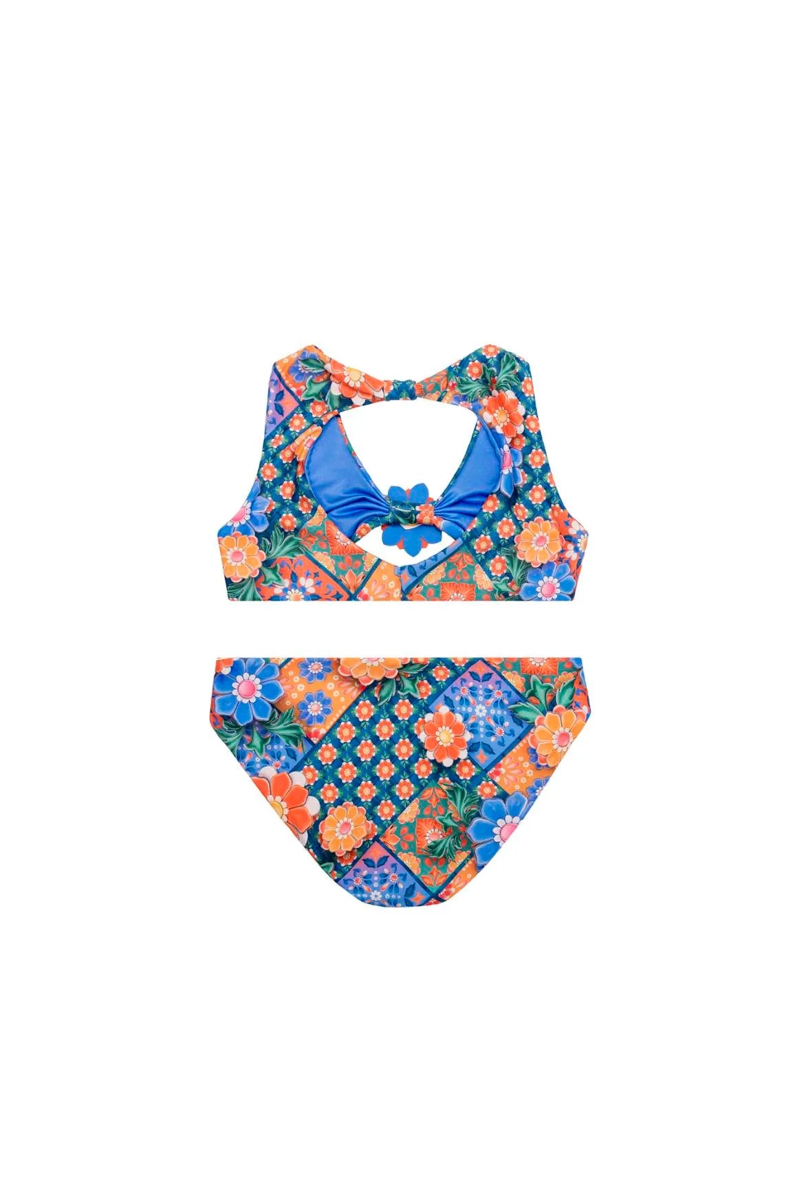 Load image into Gallery viewer, Tile Sabrina Kids Bikini - Girls Bikini
