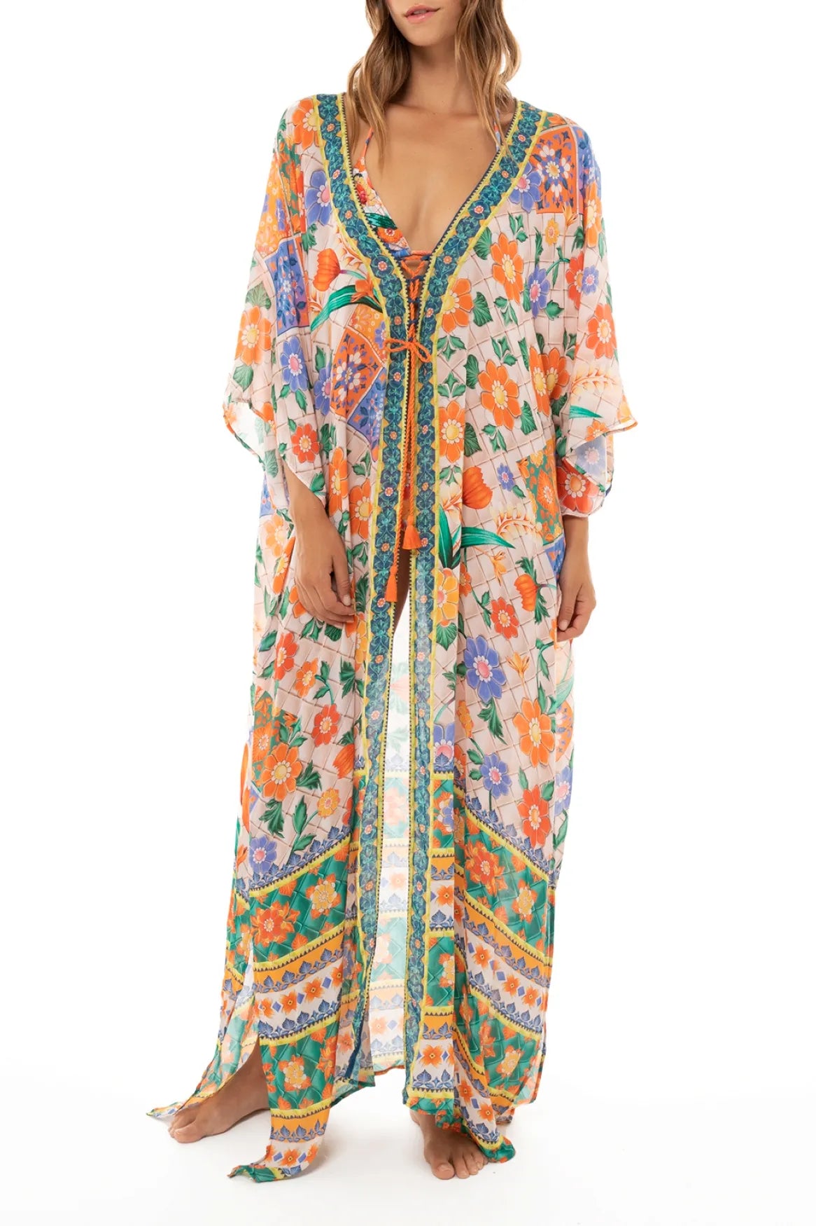 Load image into Gallery viewer, Tile Selma Tunic Cover Up - ONE SIZE - Cover Up
