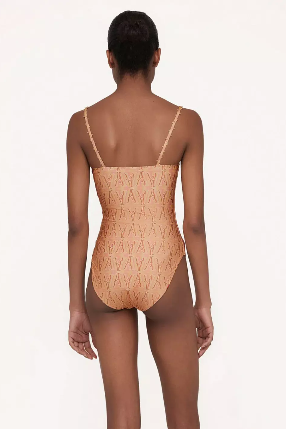 Load image into Gallery viewer, Square Neck One Piece Swimsuit with Print

