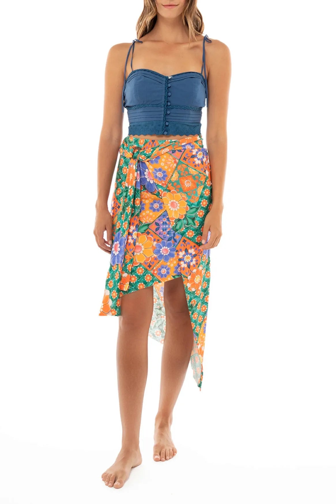 Load image into Gallery viewer, Tile Zen Skirt - Sarong
