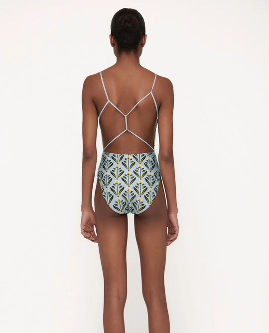 Womens Strappy Back Swimsuit