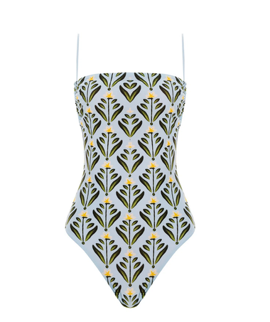 Women’s Square Neck One Piece Swimsuit