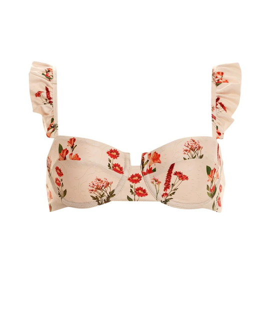 Load image into Gallery viewer, Embroidered Bikini Top
