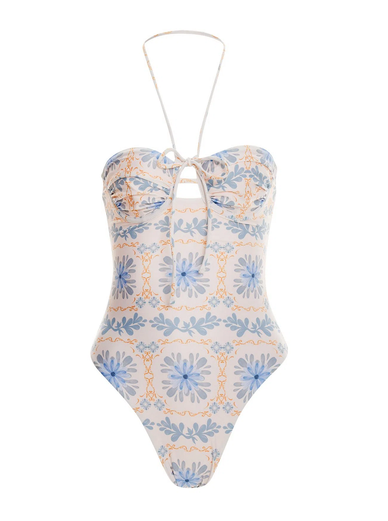 Underwired Swimsuit in Floral Print