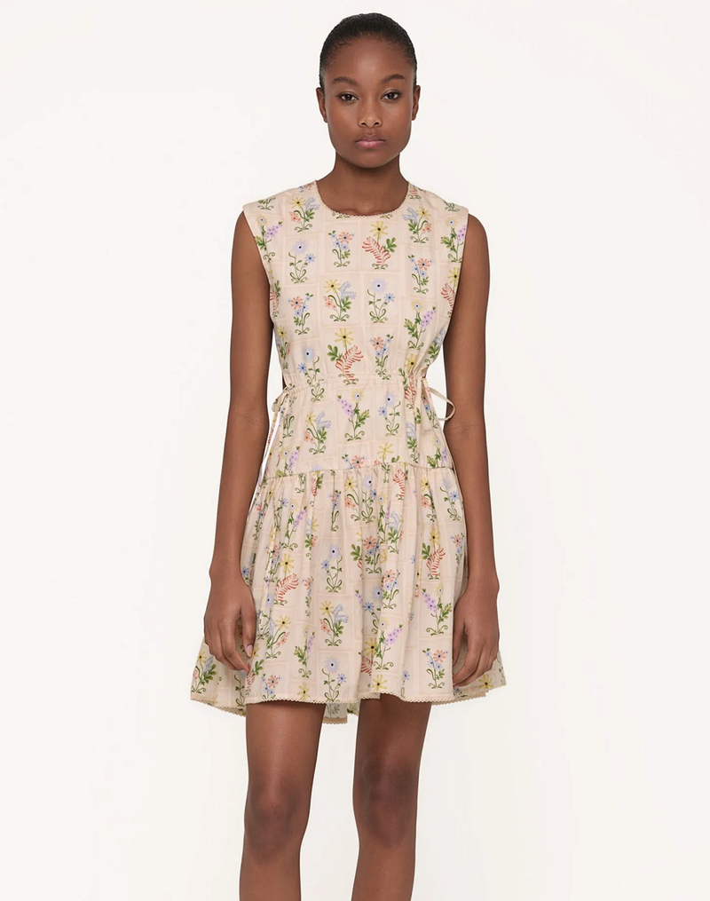 Womens Floral Mini Dress