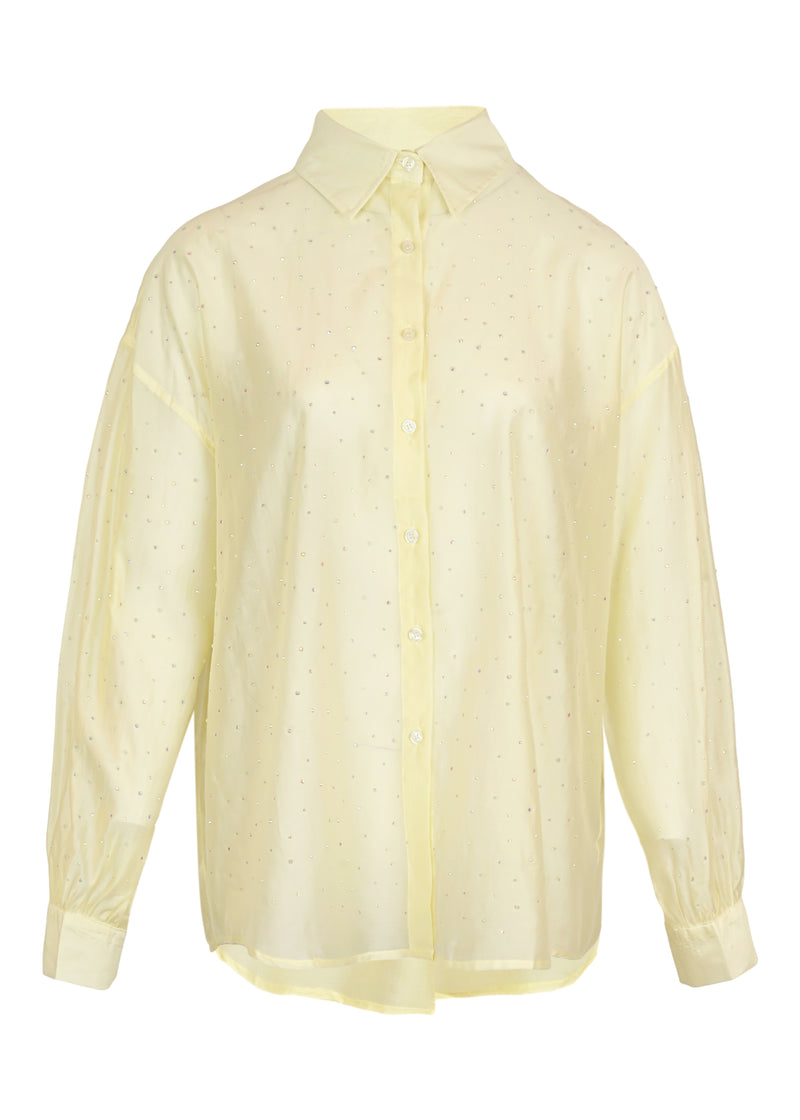 Golden Hour Shirt Oversized Long Sleeves Yellow