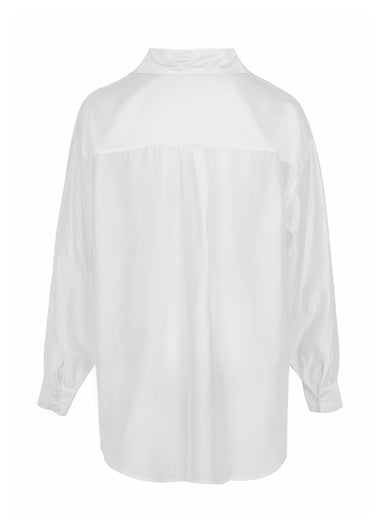 Moonshine Shirt Oversized Long Sleeves White
