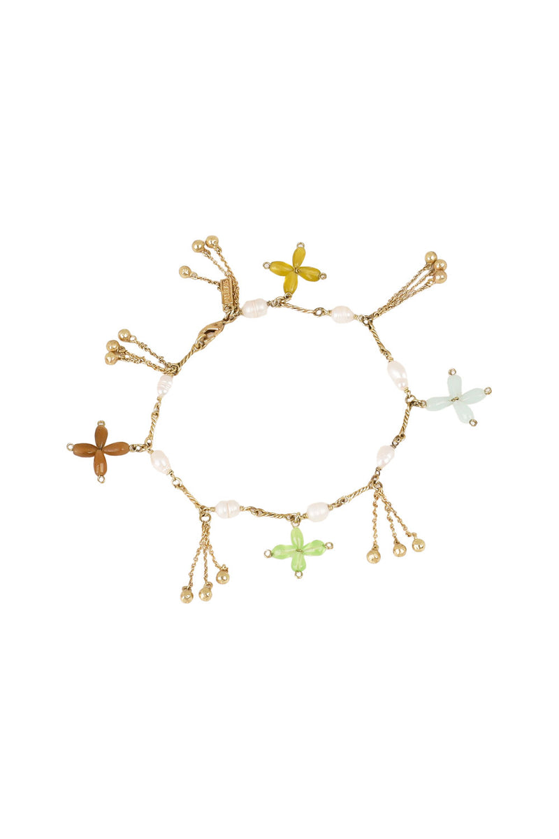 Le Jardin Bead Flower Anklet