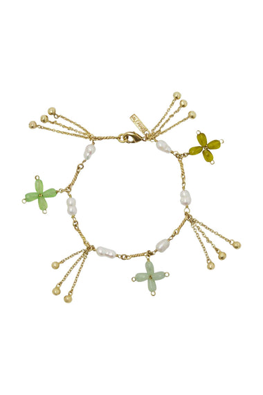 Le Jardin Bead Flower Bracelet