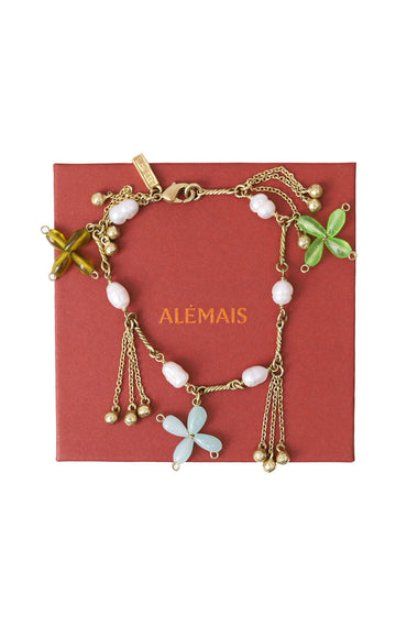 Le Jardin Bead Flower Bracelet