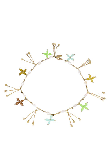 Le Jardin Bead Flower Necklace