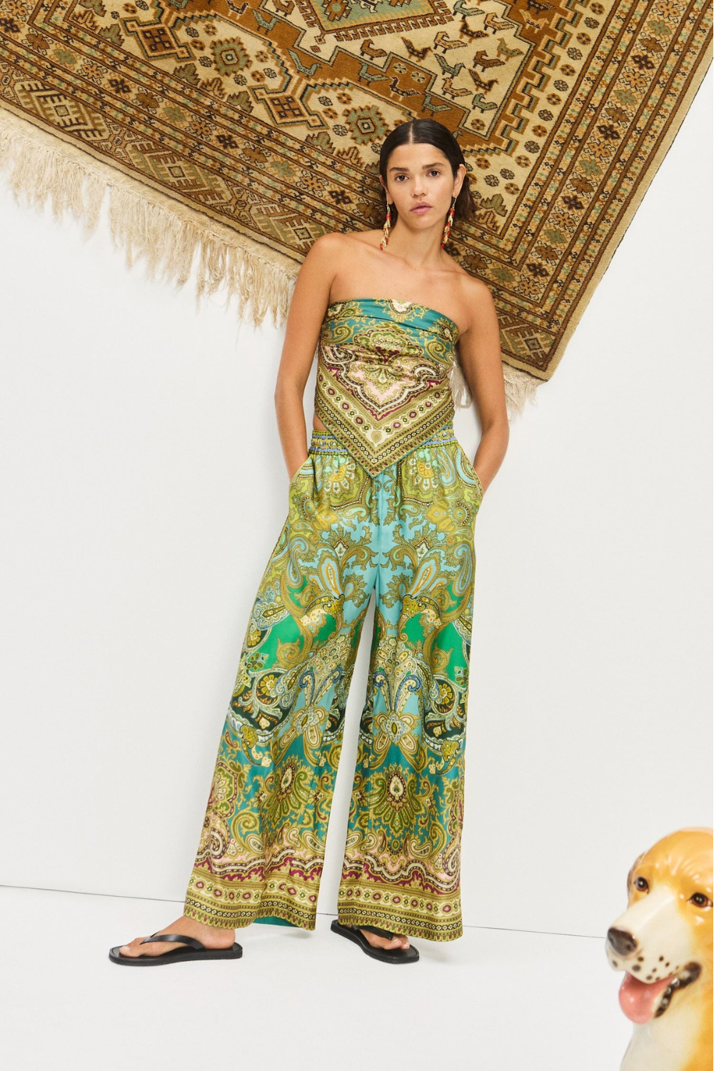 Load image into Gallery viewer, Clemenza Silk Pant
