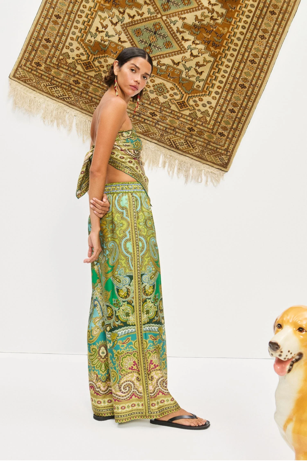 Load image into Gallery viewer, Clemenza Silk Pant
