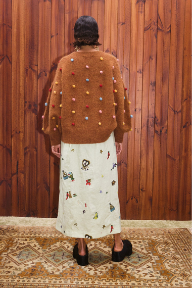 Elia Tobacco Balloon Sweater