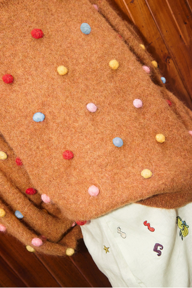 Elia Tobacco Balloon Sweater