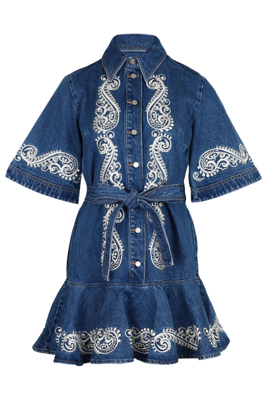 Load image into Gallery viewer, Jacones Denim Mini Dress
